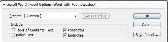 dissapearing footnotes word for mac